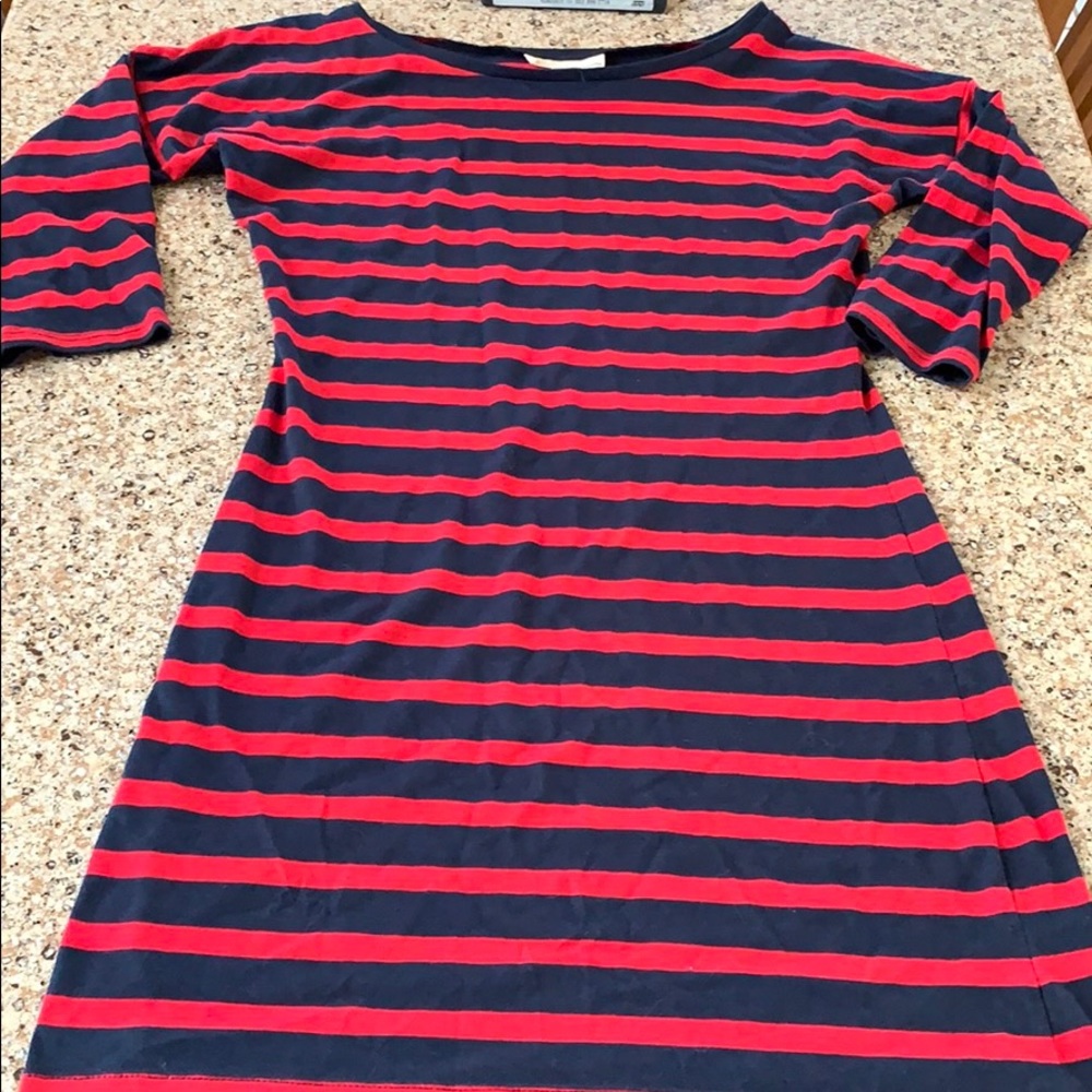 Striped long sleeve dress